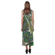 Load image into Gallery viewer, Secret Garden Sleeveless Open Fork Long Dress

