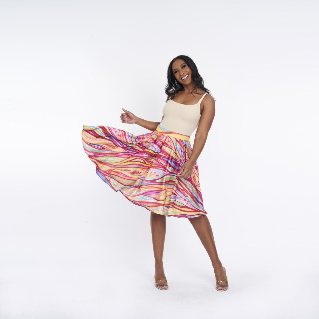 In The Moment Pleated Midi Skirt