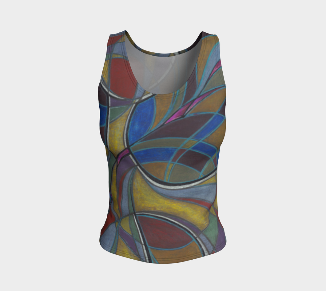 Ribbon in the Sky Fitted Tank Top (Regular)