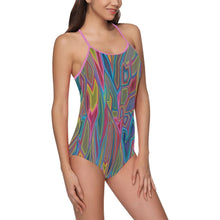 Load image into Gallery viewer, Into The Mystic Slip One-Piece Swimsuit with Beach Wrap (Large)
