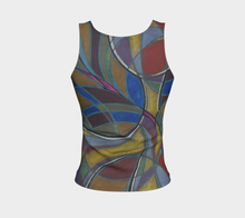 Load image into Gallery viewer, Ribbon in the Sky Fitted Tank Top (Regular)
