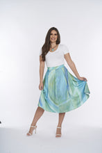Load image into Gallery viewer, Green Crepe Skirt (Medium)
