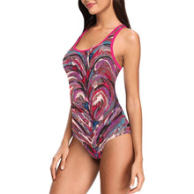 Load image into Gallery viewer, A New Heart Swim Tank Top (One-Piece) Swimsuit with Beach Wrap (Large)
